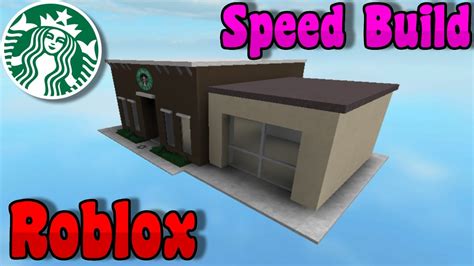 Starbucks Roblox Studio Speedbuild Part 1 Exterior Youtube