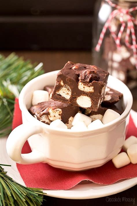 This Easy Chocolate Marshmallow Fudge Recipe Aka Hot Chocolate Fudge Captures The Flavors Of