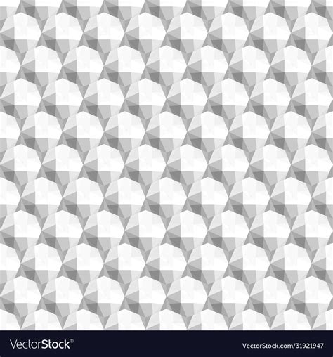 Seamless 3d White Diamond Background Texture Vector Image