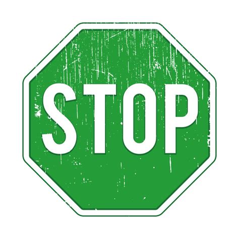 Green Stop Sign Passive Aggression Pillow Teepublic