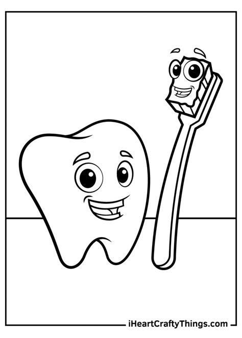 Tooth Coloring Pages 100 Free Printables