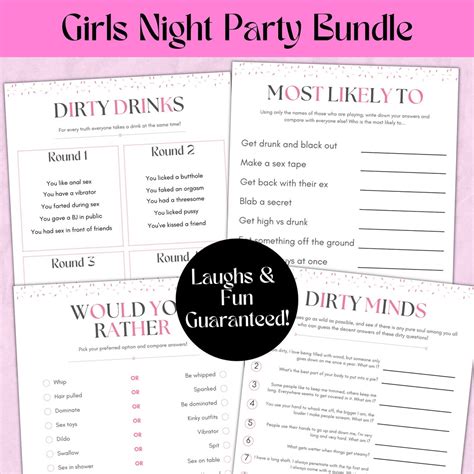 Girls Night Games Bundle Virtual Game Night Virtual Girls Night