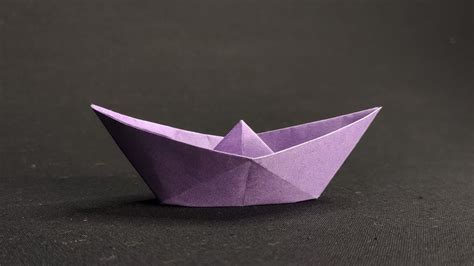The Worlds Easiest Origami How To Make A Simple Origami Boat Youtube