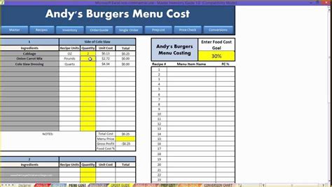 Pratiko september 13, 2017 accounting spreadsheet no comments. 43 Food Costing Template Free Download ...