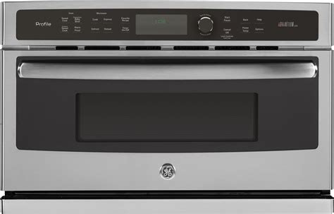 Steam, reheat, g2max speedcook technology, keep warm. GE PSB9120SFSS 30 Inch Single Electric Wall Oven with 1.7 ...
