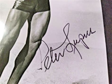 Peter Lupus Bodybuilder Muscle Beach Party Actor Star Signed Autograph