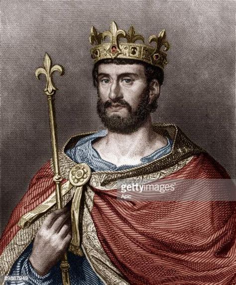Philippe 1st French King In 1060 1108 Engraving By Pannier Colorized