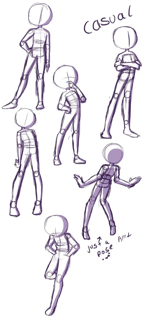 Some Sketches Of People In Different Poses