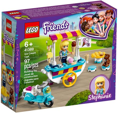 Pull up a couch and relax at central perk, where six friends gather to talk about life and love. LEGO Friends 41389 pas cher, Le chariot de crèmes glacées