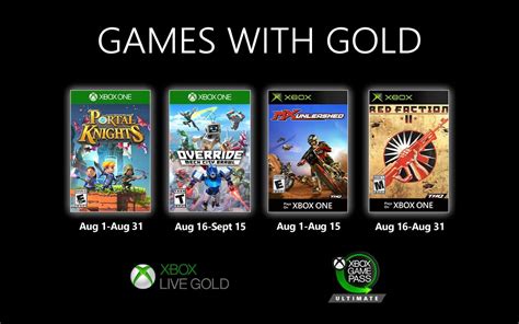 Xbox Games With Gold For August Are Available The Arcade