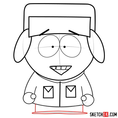 How To Draw Kyle Broflovski From South Park Sketchok
