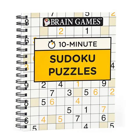 Brain Games 10 Minute Sudoku Puzzle Book By Publications International