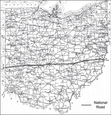 Ohio Inter County Highway System 1911 Source Bureau Of Public Roads
