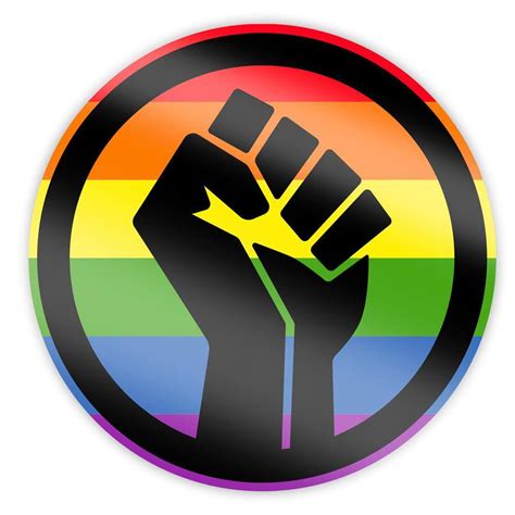 black lives matter pride fist sticker holographic flags for good