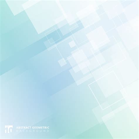 Abstract Geometric Squares Pattern Overlay Motion On Blue