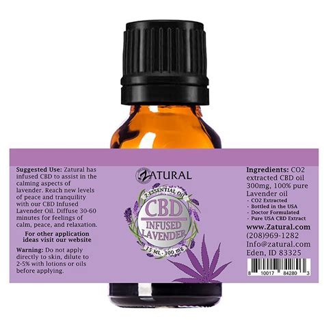 Cbd Infused Lavender Oil Zatural