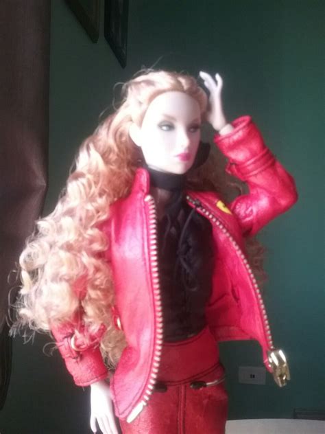 Red Leather Jacket Dolls Jackets Fashion Baby Dolls Down Jackets