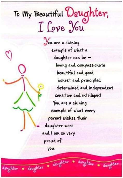 To My Beautiful Daughter Message For My Daughter Pinterest