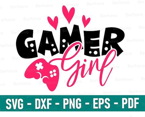 Gamer Girl Svg Gamer Girl Cricutgamer Girl Png Gamer Girl Etsy Canada