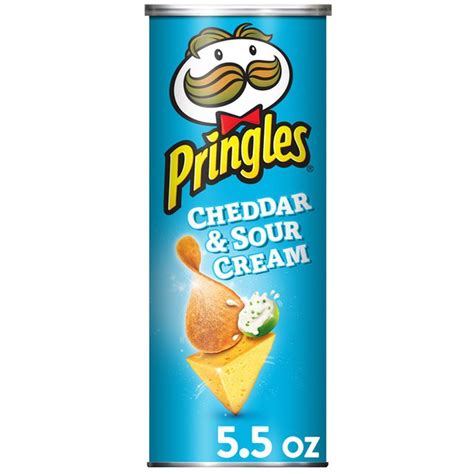 Pringles Potato Crisps Chips Cheddar And Sour Cream 55 Oz Instacart