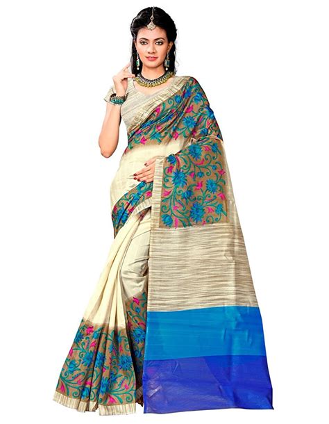 buy sarees below 500 cotton silk saree with blouse piece green free size at