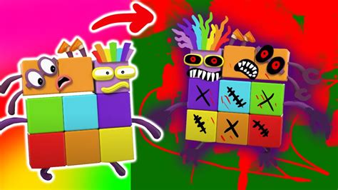 Numberblocks Band But More Squares 7 2 As Horror Version Youtube