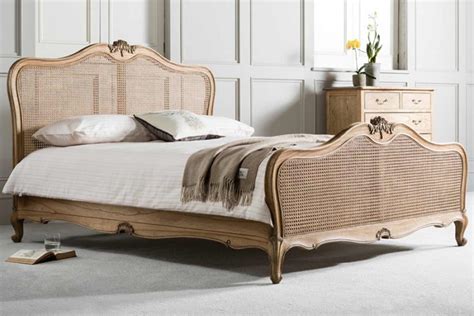 Frank Hudson Chic Cane Weathered Bed Frame Aaa Beds