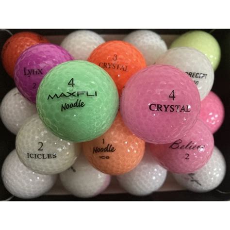 Crystal Mixed Golf Balls Premier Lakeballs Ltd