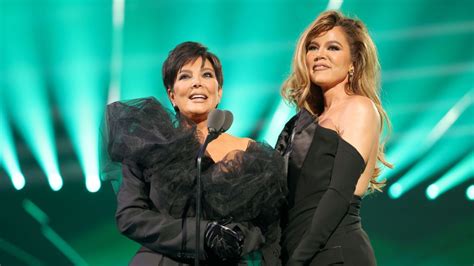 Khloé Kardashian And Mom Kris Jenner Twin In Suits To Accept Reality Tv Awards