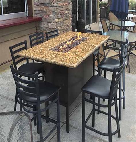 Bar Fire Pit Table