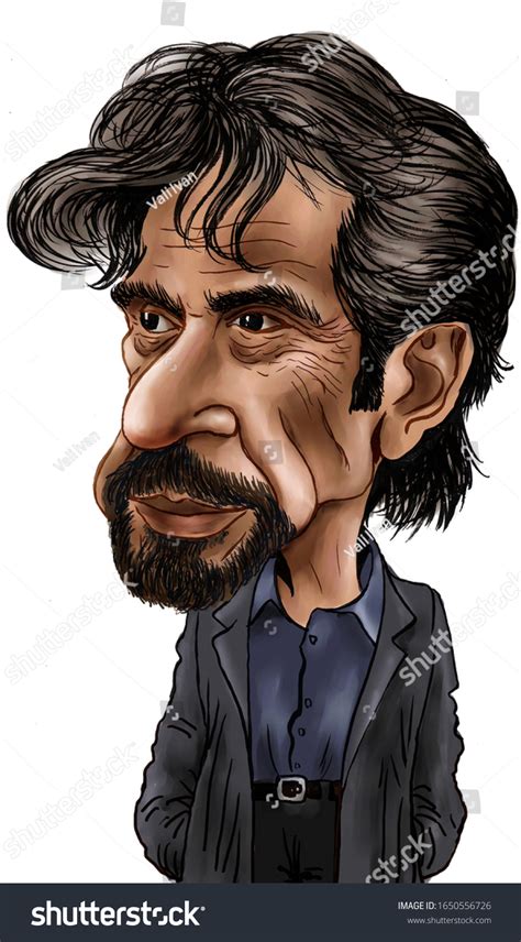 Caricature Al Pacino American Actor Stockillustration 1650556726