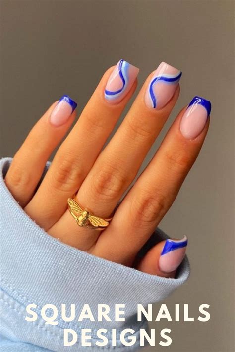 32 Simple Summer Square Acrylic Nails Designs In 2021 Manicura De Uñas Uñas De Gel Manicura