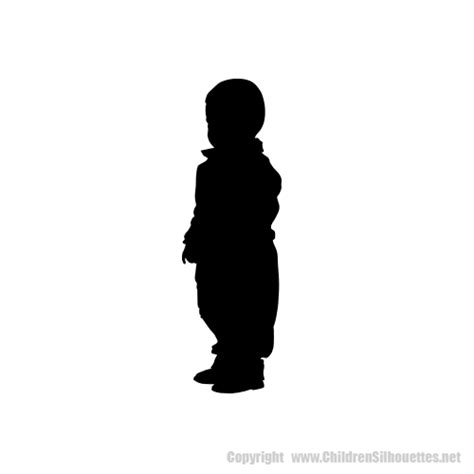 Life Size Toddler Standing Silhouette Decals Childrens Decor