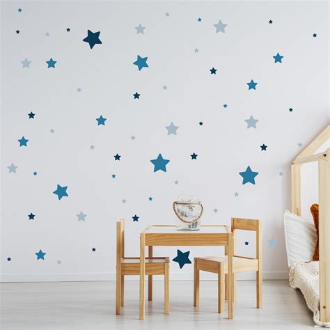 Stars Set Wall Decal For Baby Room V281 Sticker Sticker Sky Etsy Uk