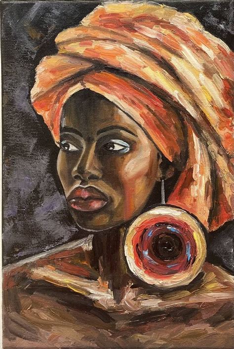 African Queen Painting By Alla Kyzymenko Woman Painting Queen Art