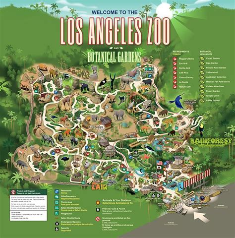La Zoo On Behance Los Angeles Zoo Zoo Map Zoo