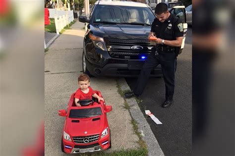 Malden Police Pull Over Tot Driving Car Let Him Off With Cuteness
