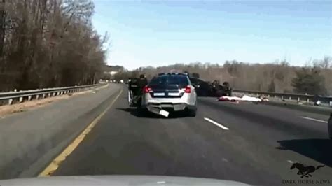 Suspect S Vehicle Flips After Dramatic High Speed Chase Youtube