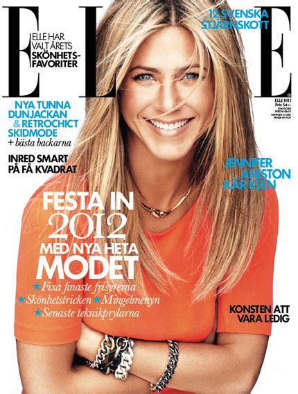 Smartologie Jennifer Aniston For Elle Sweden January 2012