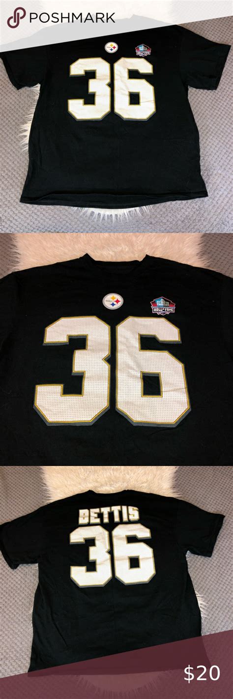 Majestic Nfl Steelers 36 Bettis Hall Of Fame Tee Majestic Nfl Pittsburgh Steelers 36 Jerome