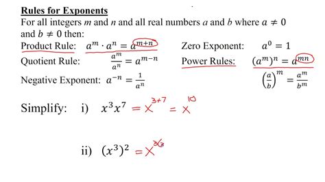Simplify Exponential Expressions Illustrating Difference Between The