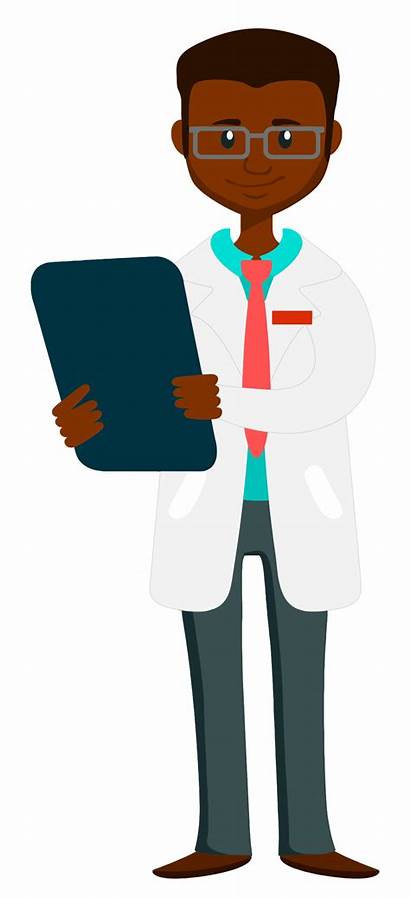 Doctor Clipart Clipboard Holding African Computer Transparent