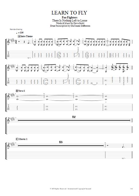 Learn To Fly Tab By Foo Fighters Guitar Pro Guitars Bass And Backing
