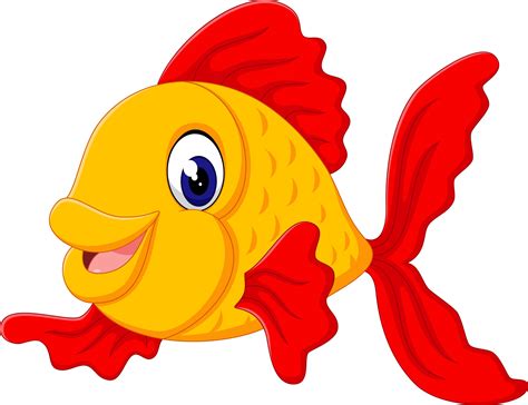 Cute Fish Cartoon Vector Art At Vecteezy