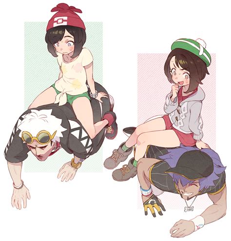 Gloria Selene Leon And Guzma Pokemon And More Drawn By Ter Otokoter Danbooru