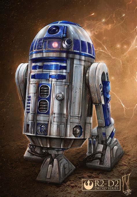 Artstation R2 D2 Astromech Droid Star Wars Fanart Shane Molina
