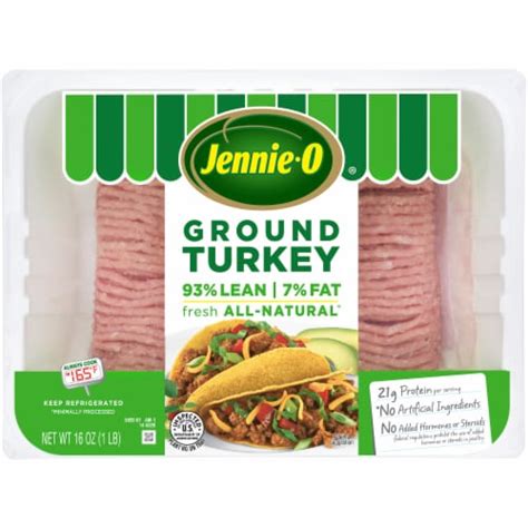 Jennie O All Natural 93 Lean Ground Turkey 1 Lb Smiths Food And Drug