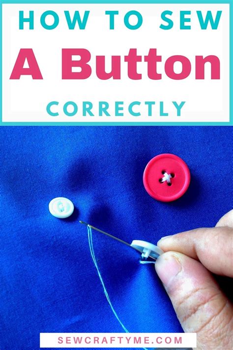 How To Sew A Button The Easy Way In 2021 Simple Sewing Tutorial