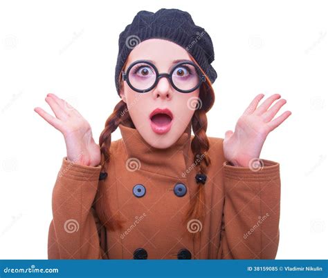 Surprised Women In Glasses Stock Image Image Of Babe Disappointment