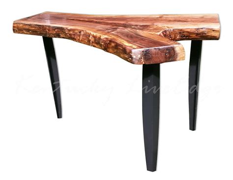 Hand Made Walnut End Table, Live Edge Side Table, Tall Coffee Table, Display Table, Modern Table 